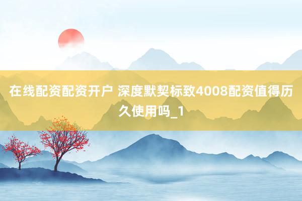 在线配资配资开户 深度默契标致4008配资值得历久使用吗_1